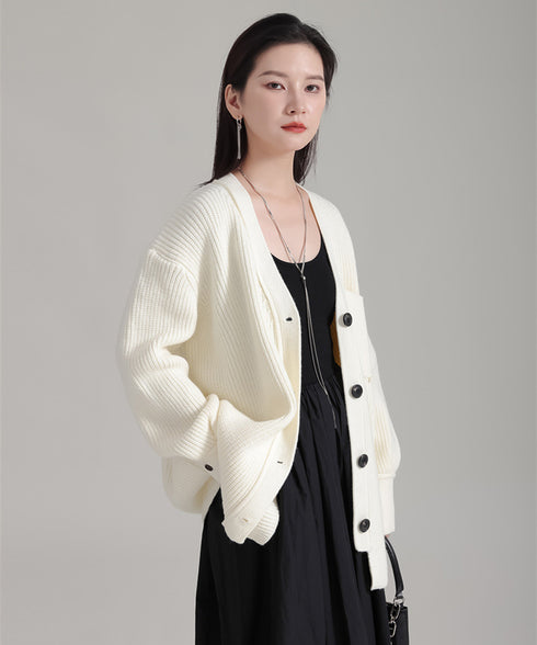 Rib Knit Cardigan